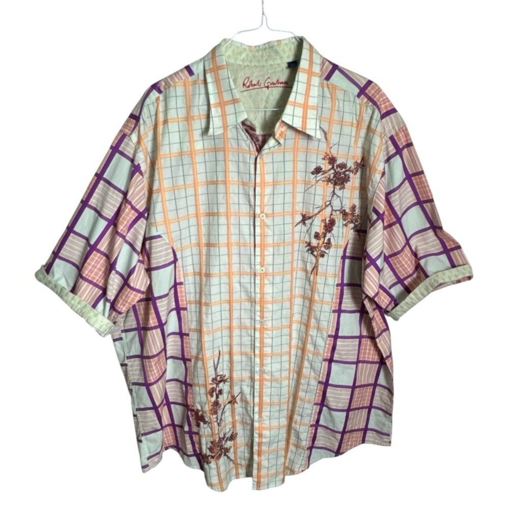Robert Graham 3XLT Big & Tall Men's Turn Sleeve Casual Party Fun Shirt